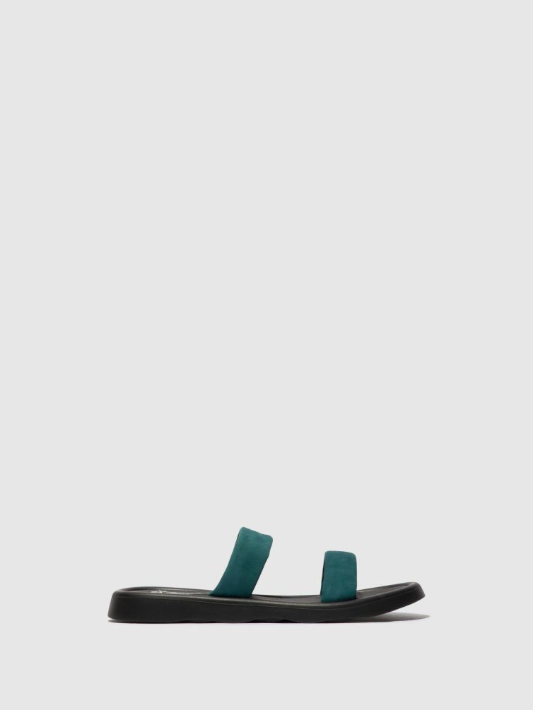 Women Fly London Sandals | Flat Sandals Taja872Fly Teal