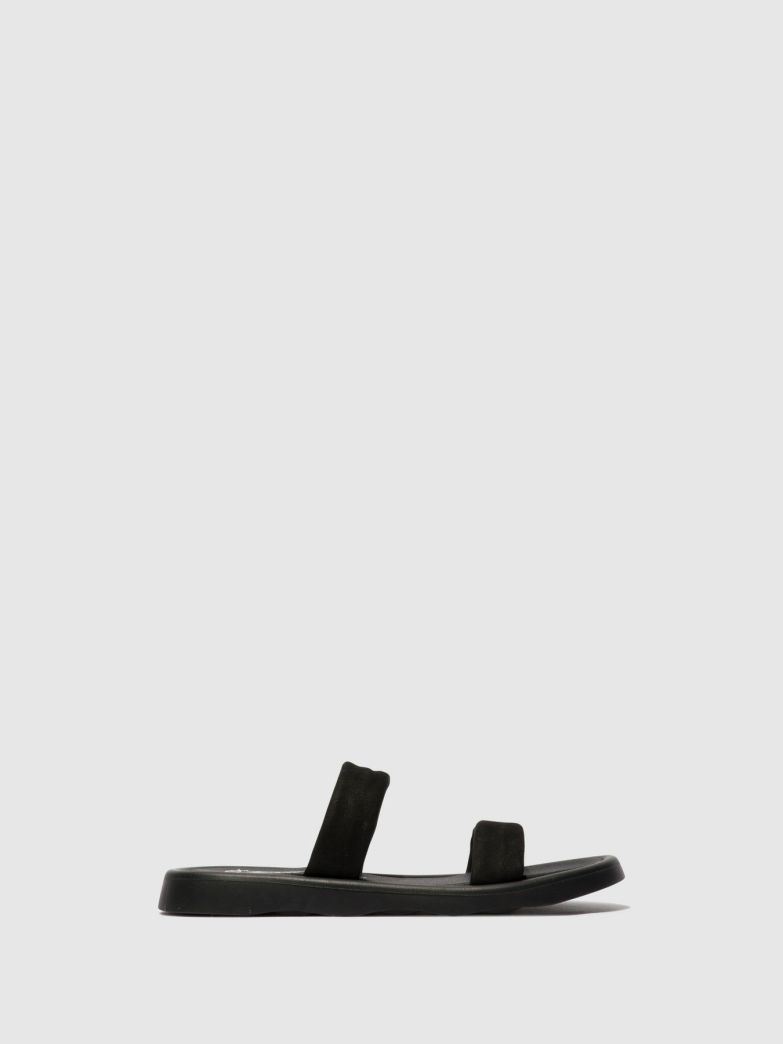 Women Fly London Sandals | Flat Sandals Taja872Fly Black